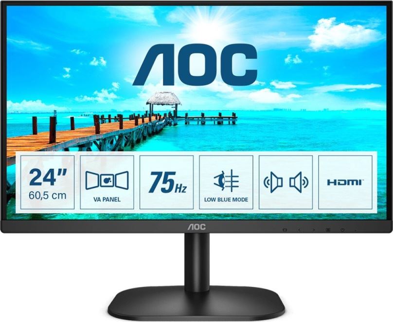 LCD monitor 24" AOC 24B2XDAM