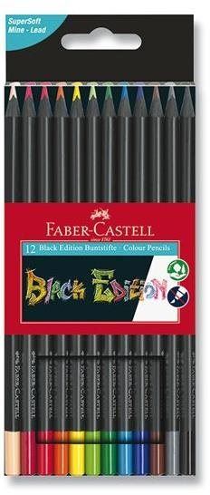 Pastelky FABER-CASTELL Black Edition 12 barev