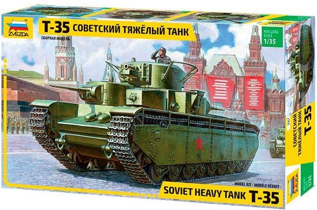 Plastikový model Model Kit tank 3667 - T-35 Heavy Soviet Tank