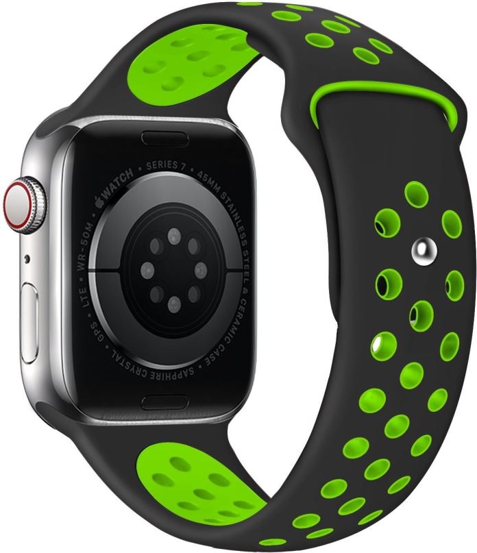 Řemínek Eternico Sporty pro Apple Watch 42mm / 44mm / 45mm / Ultra 49mm Vibrant Green and Black