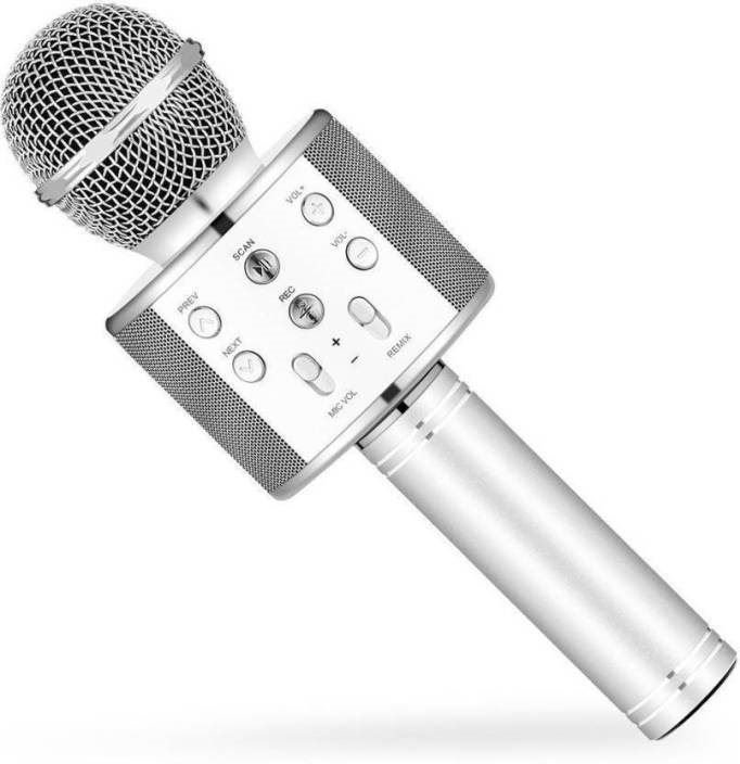 Dětský mikrofon Karaoke mikrofon Eljet Globe Silver