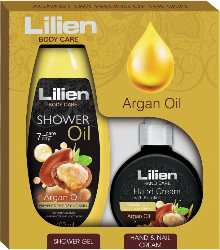 Dárková kosmetická sada LILIEN sada Body Care Argan Oil 700 ml