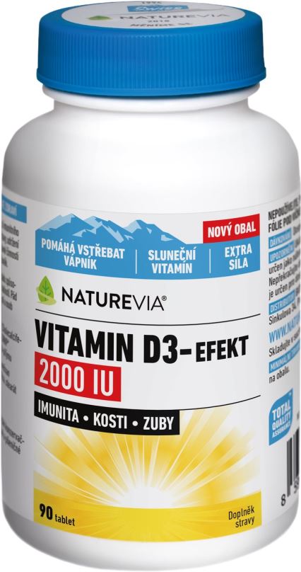 Vitamín D NatureVia Vitamin D3-Efekt 2000IU 90 tablet