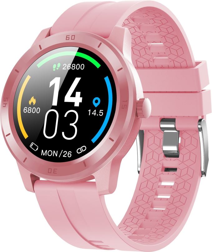 Chytré hodinky WowME Smart Watch DBT-GSW10 GPS růžové
