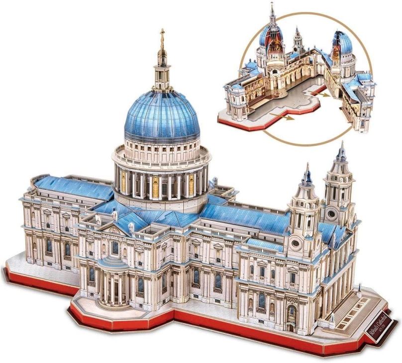 3D puzzle CUBICFUN 3D puzzle Katedrála svatého Pavla 643 dílků