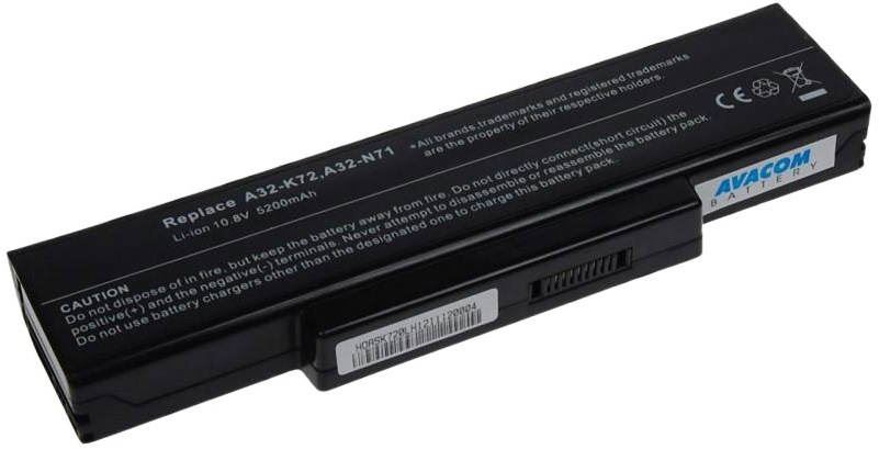 Baterie do notebooku Avacom pro Asus A72/K72/N71/N73/X77 Li-ion 11.1V 5200mAh/58Wh