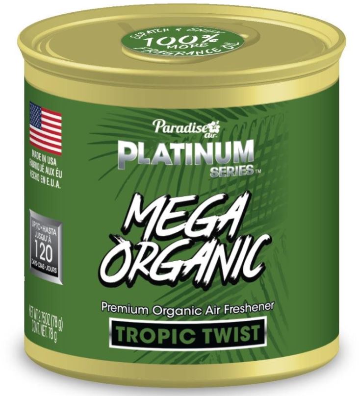 Osvěžovač vzduchu Paradise Air Mega Organic Air Freshener 78 g vůně Tropic Twist