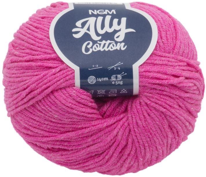 Příze Ally cotton 50g - 042 růžová