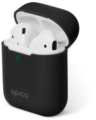 Pouzdro na sluchátka Epico silikonové pouzdro pro AirPods 2 - černé