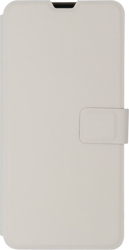 Pouzdro na mobil iWill Book PU Leather Case pro Xiaomi Redmi Note 9 White