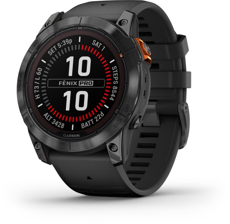 Chytré hodinky Garmin Fenix 7X Pro Gray/Black Band