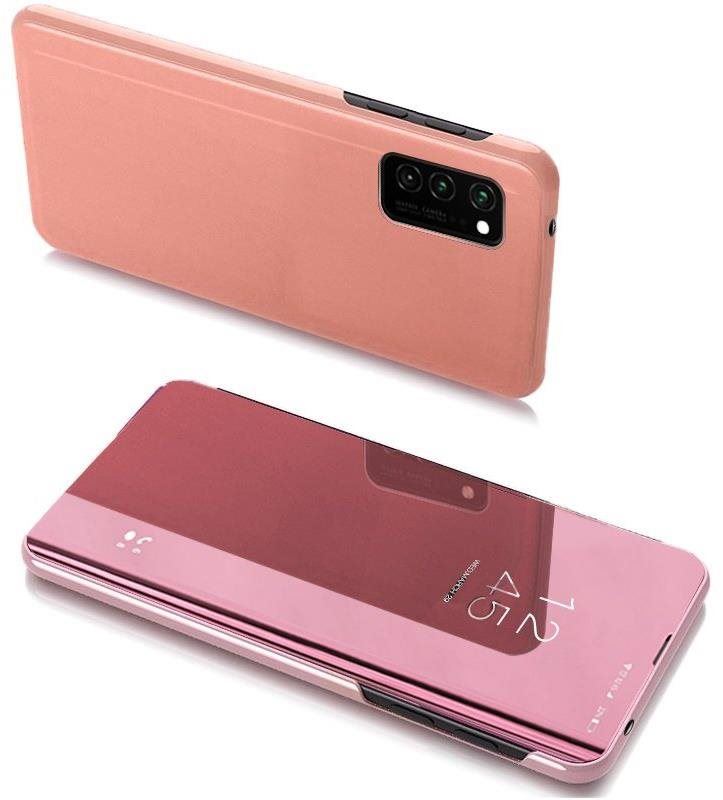 Pouzdro na mobil Clear View knížkové pouzdro na Samsung Galaxy A32 5G / 13 5G, růžové