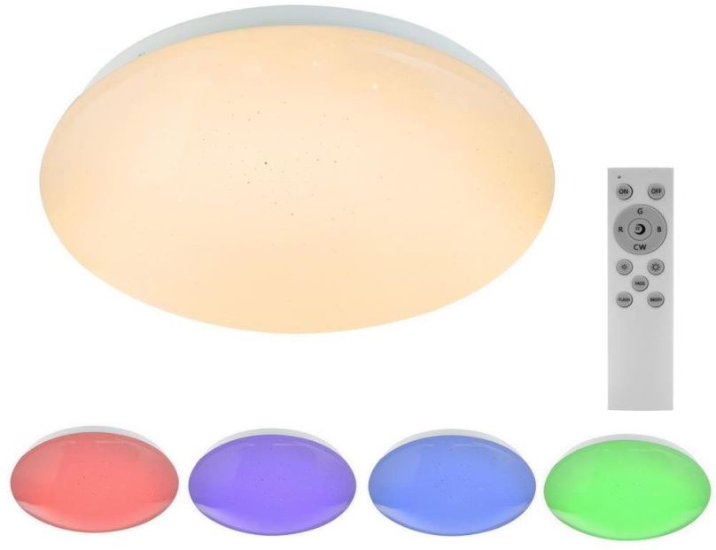 Stropní světlo Globo - LED RGB Stmívatelné stropní svítidlo 1xLED/12W/230V + 1xLED/3W
