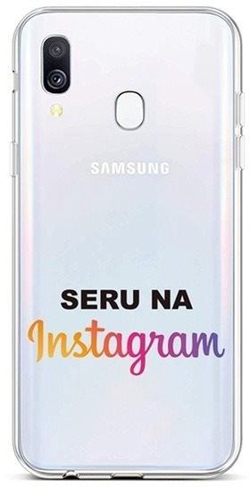 Kryt na mobil TopQ Samsung A40 silikon Instagram 42959