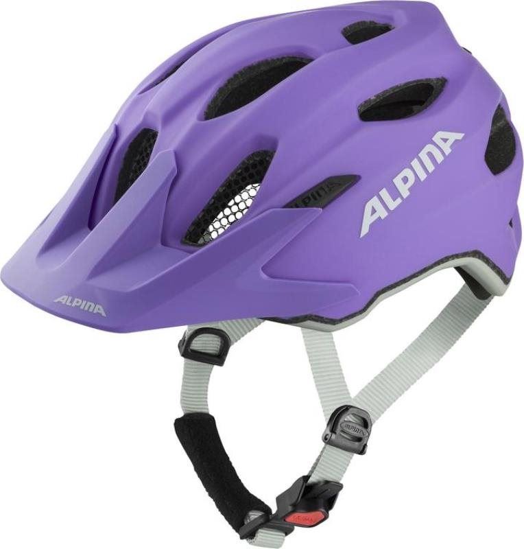 Helma na kolo Alpina Carapax Jr. Flash purple matt 51-56 cm