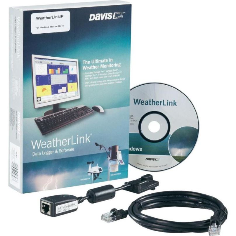 WeatherLink IP - připojení na PC - Ethernet - 6555