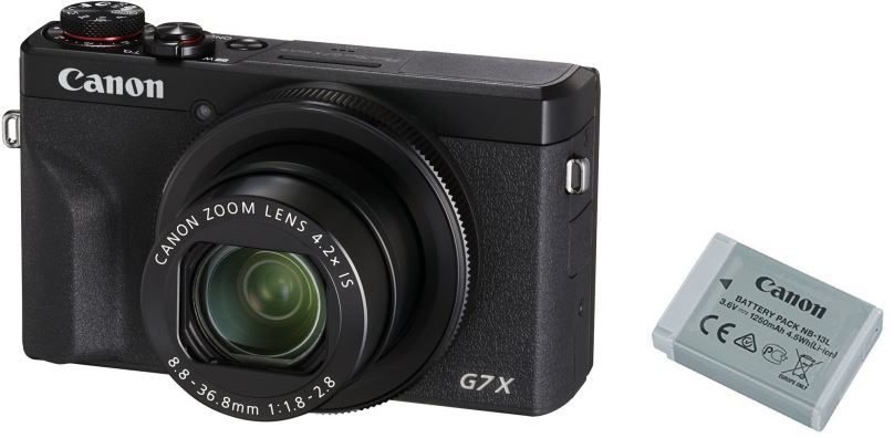 Digitální fotoaparát Canon PowerShot G7 X Mark III Battery Kit černý