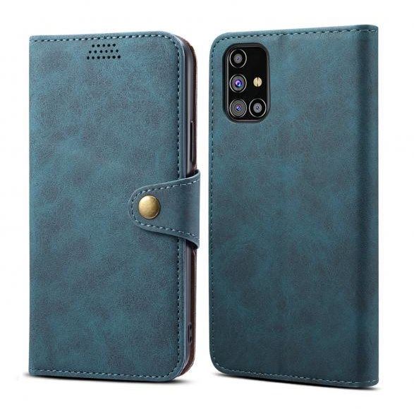 Pouzdro na mobil Lenuo Leather pro Samsung Galaxy M31s, modré