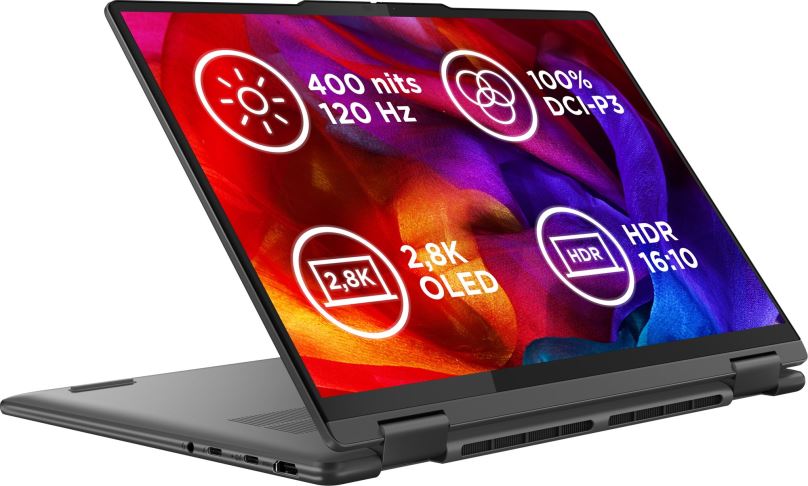 Tablet PC Lenovo Yoga 7 2-in-1 14IML9 Storm Grey celokovový + aktivní stylus Lenovo