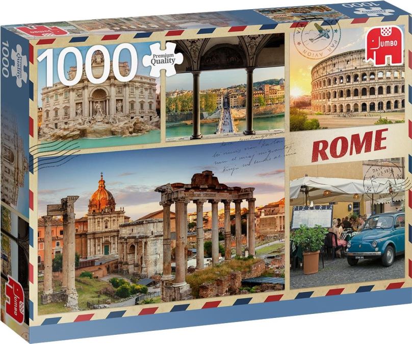 Puzzle Jumbo Puzzle Pozdravy z Říma 1000 dílků