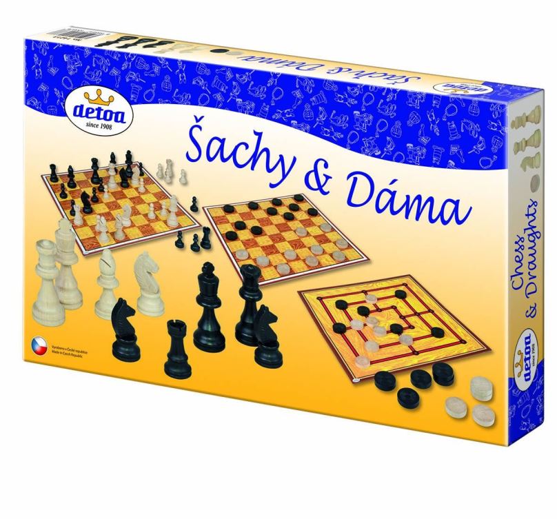 Společenská hra Detoa Šachy a dáma