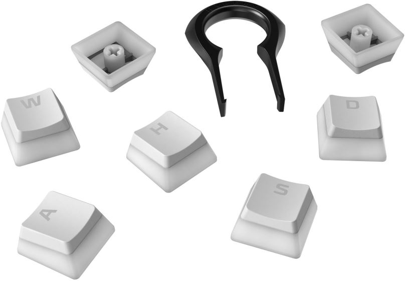 Náhradní klávesy HyperX Pudding Keycaps bílé, US