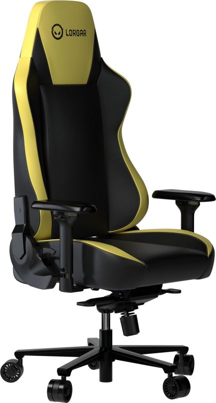 Herní židle LORGAR herní židle Base 311, černá/žlutá