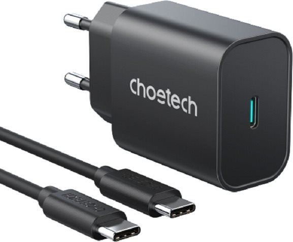 Nabíječka do sítě ChoeTech Quick Charger 25W for Samsung + USB-C 1m Cable