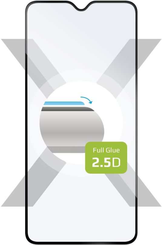 Ochranné sklo FIXED FullGlue-Cover pro Realme X2 černé