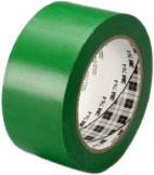 Lepicí páska 3M™ univerzální označovací PVC lepicí páska 764i, zelená, 50 mm x 33 m