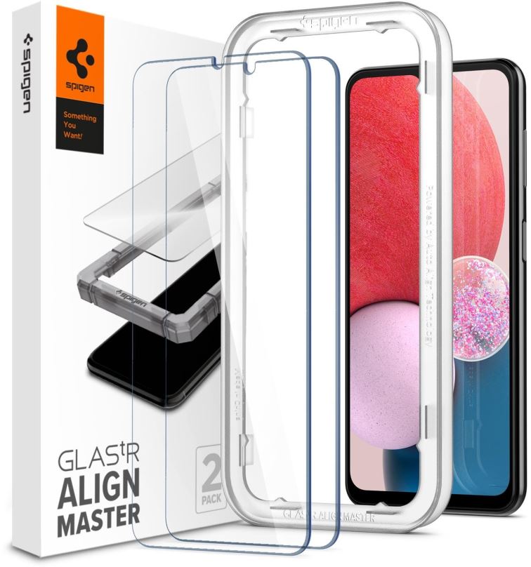 Ochranné sklo Spigen AlignMaster Glas.tR 2 Pack Samsung Galaxy A13