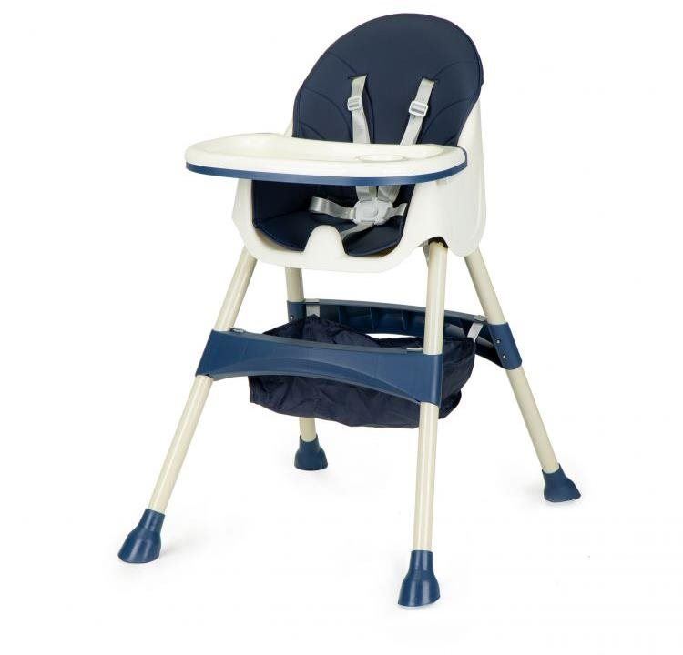 ECOTOYS Jídelní židlička 2v1 modrá