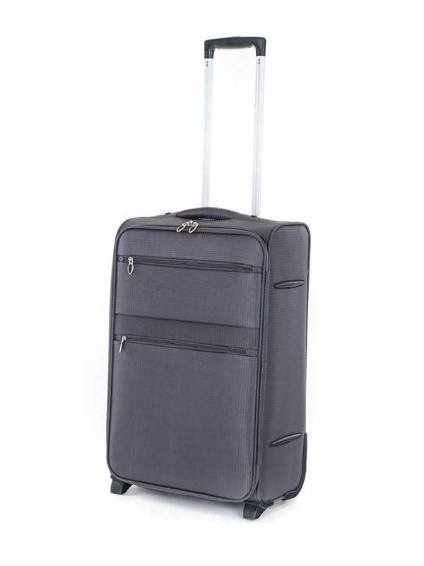 Cestovní kufr TEX15 Kufr cestovní, střední, šedý