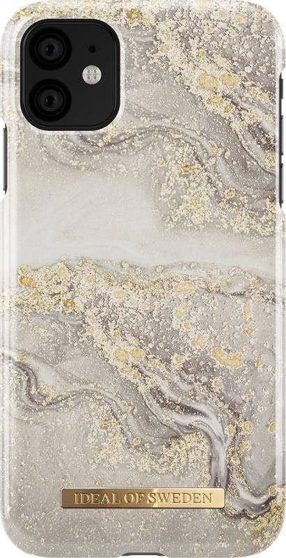 Kryt na mobil iDeal Of Sweden Fashion pro iPhone 11/XR sparle greige marble