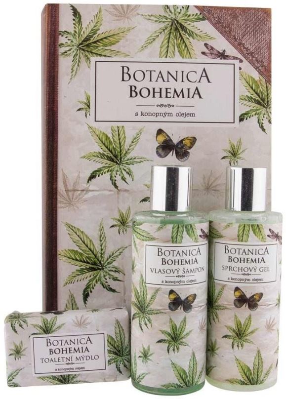 Dárková kosmetická sada BOHEMIA GIFTS Botanica Konopný olej