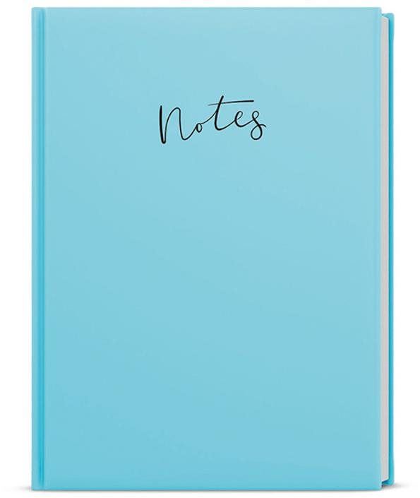 Diář Notes linkovaný Pastel modrá