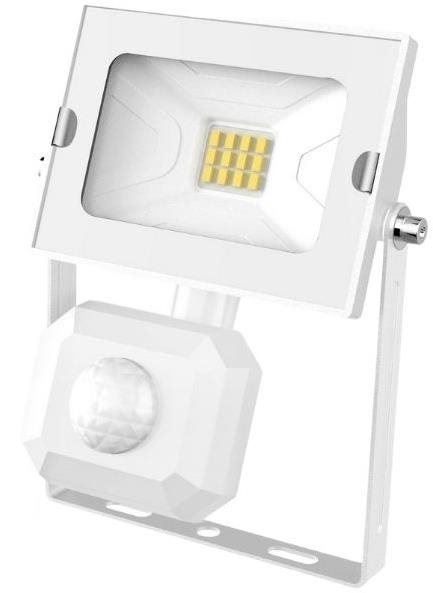 LED reflektor Avide ultratenký LED reflektor s čidlem pohybu bílý 10 W