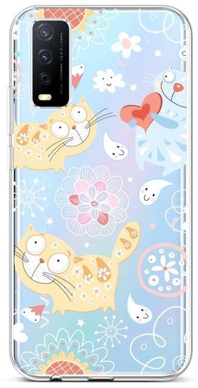 Kryt na mobil TopQ Vivo Y20s silikon Happy Cats 66959