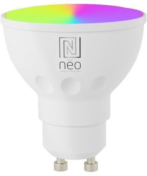 LED žárovka IMMAX NEO Smart žárovka LED GU10 4,8W RGB+CCT barevná a bílá, stmívatelná, Zigbee