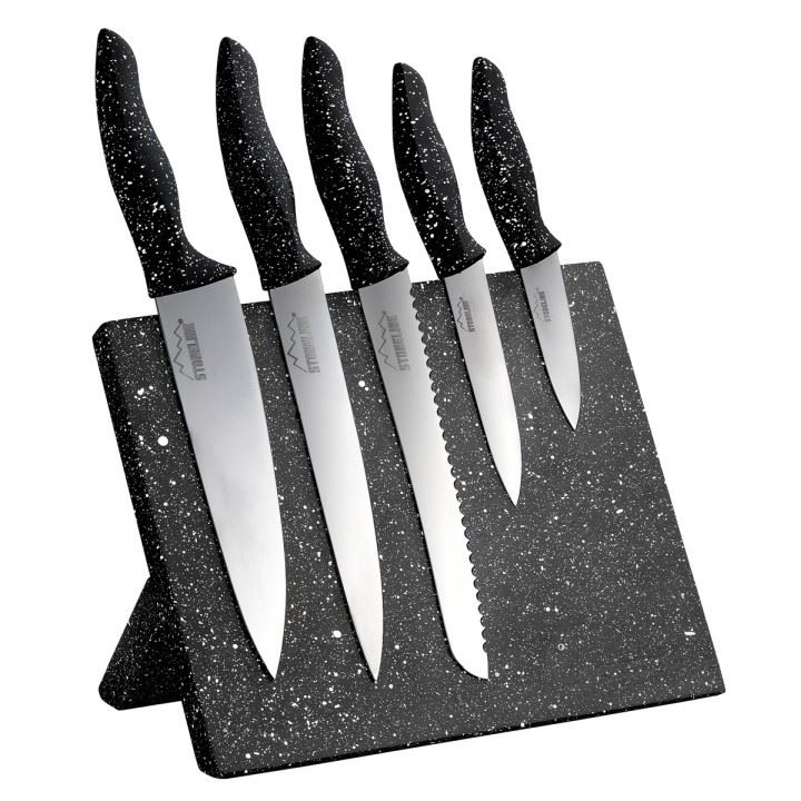 STONELINE Sada nožů s magnetickým blokem 6 ks STONELINE WX-14140