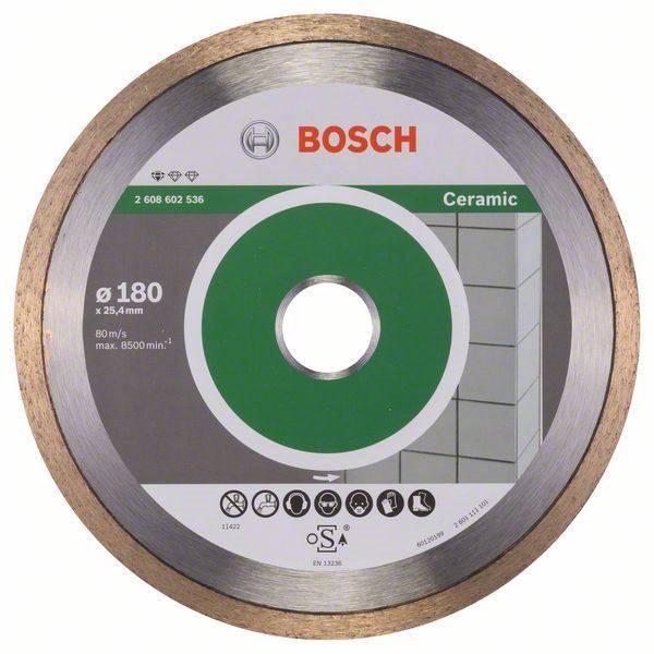Diamantový kotouč BOSCH Standard for Ceramic 180x25.40x1.6x7mm 2.608.602.536