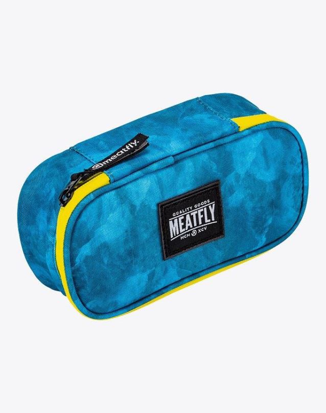 Pouzdro do školy Meatfly Pecil Case, Mountains Blue