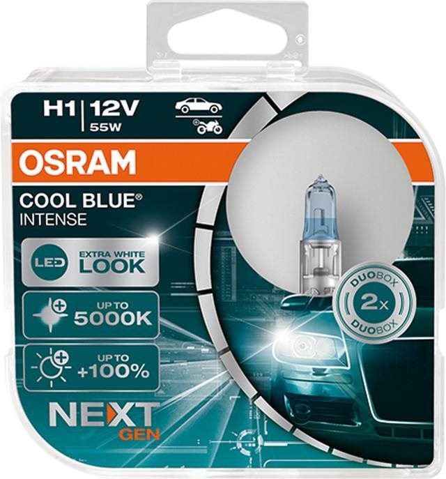 Autožárovka OSRAM H1 Cool Blue Intense Next Generation, 12V, 55W, P14,5s, Duobox