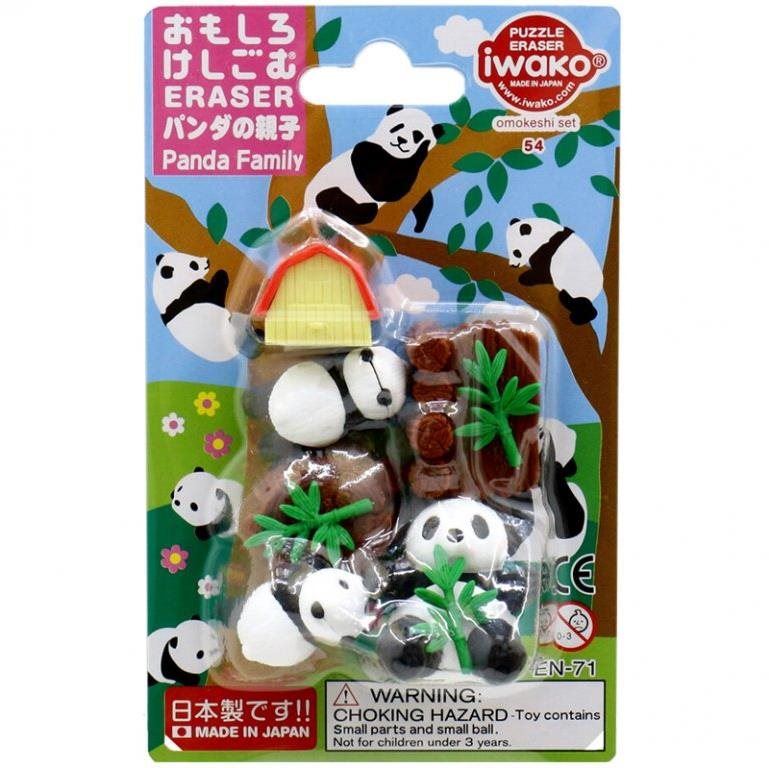 Guma Iwako Panda Family Set - balení 9 ks