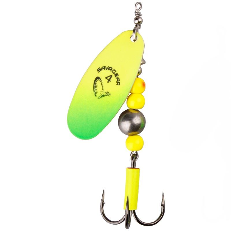 Savage Gear Třpytka Caviar Spinner Velikost 4 14g Fluo Yellow