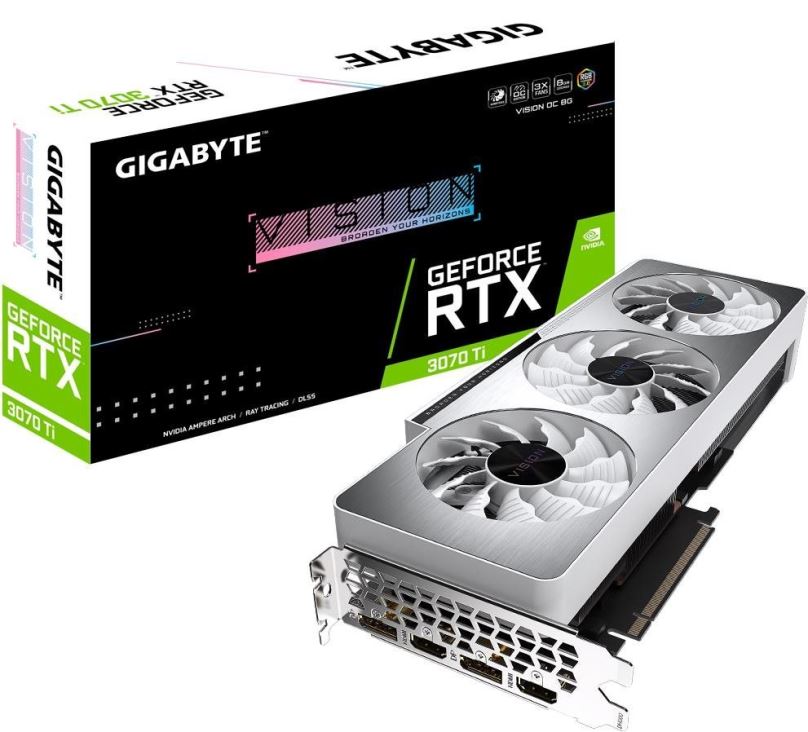 Grafická karta GIGABYTE GeForce RTX 3070 Ti VISION OC 8G