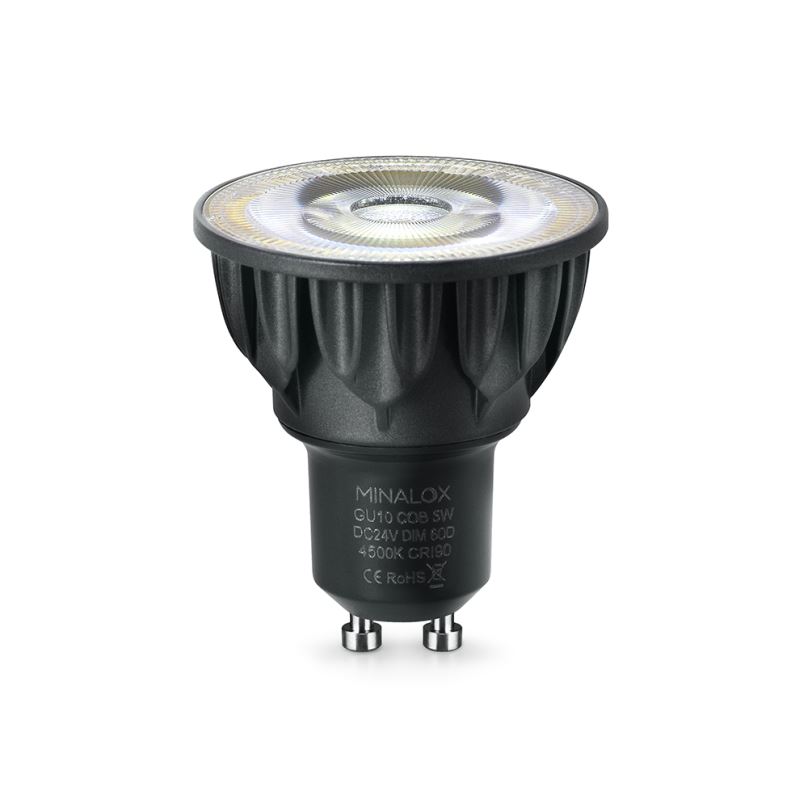 LED stmívatelná žárovka Minalox GU10 5W 24V 60° 4500K