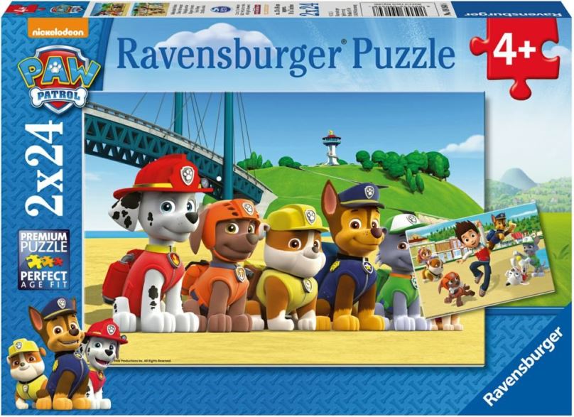 Puzzle Ravensburger 90648 Tlapková Patrola: Stateční psi