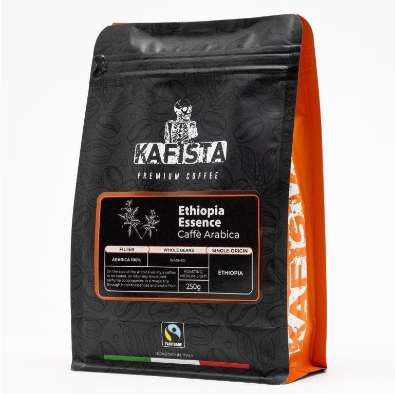 Káva Kafista "Ethiopia Essence" - Zrnková káva, 100% Arabica Single Origin Káva 250 g