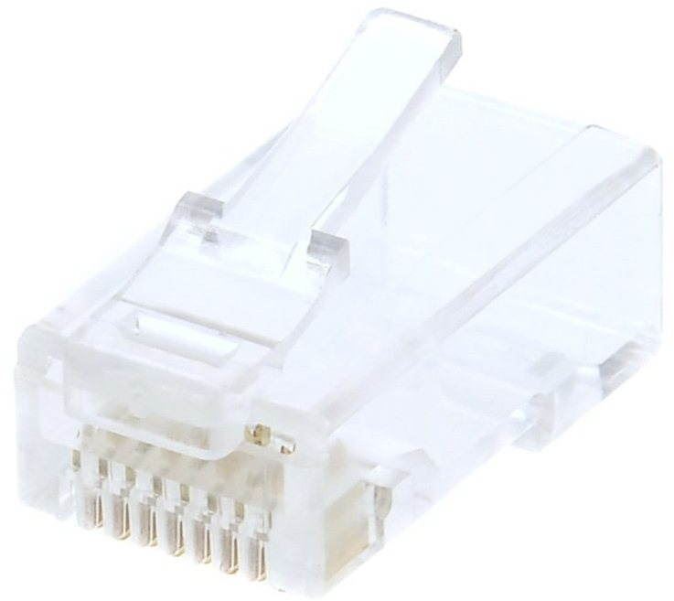 Konektor 10-pack,Datacom RJ45, CAT6, UTP, 8p8c, nestíněný, skládaný, na licnu (lanko)